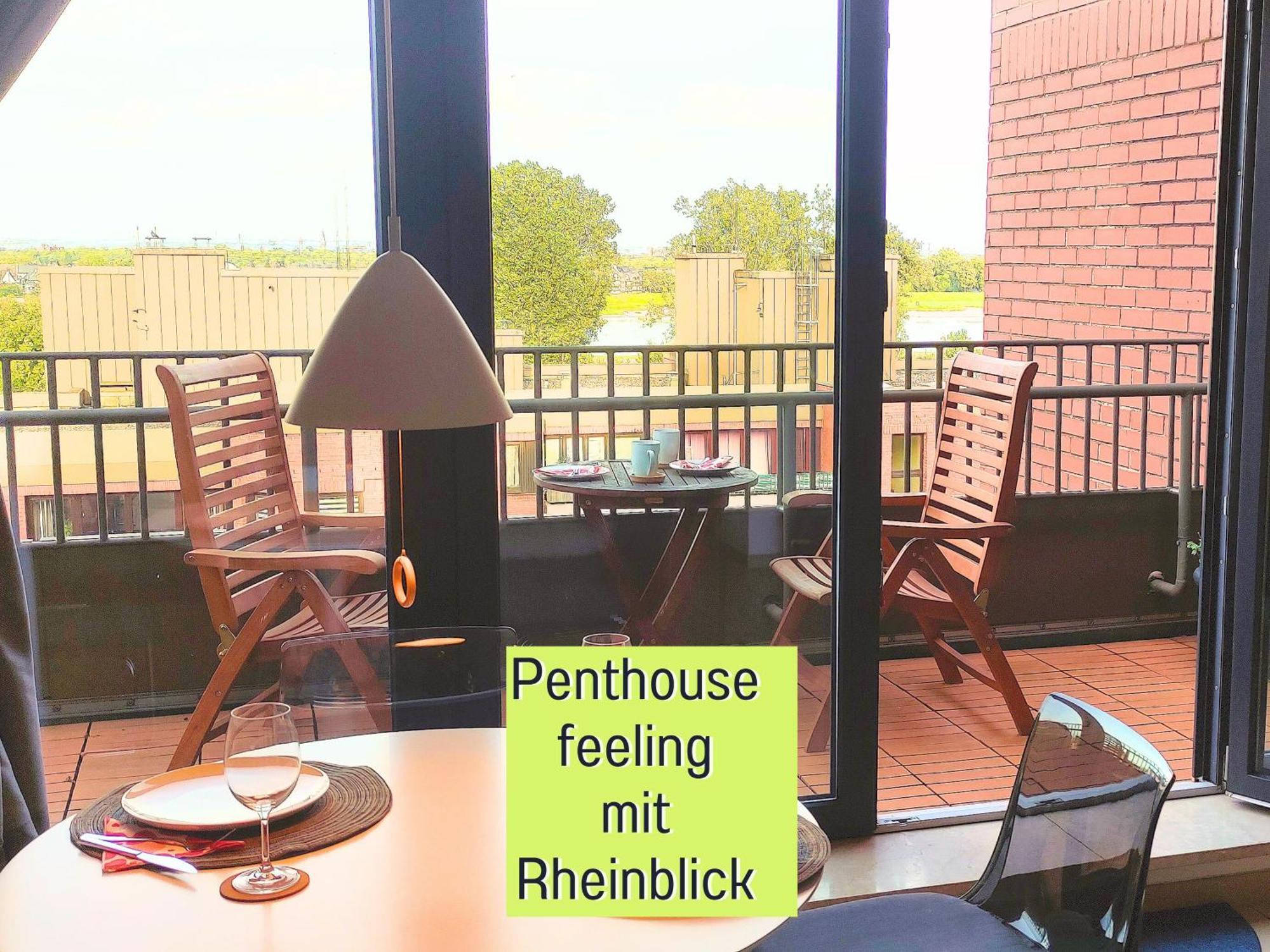 Apartamento Rheinblick Penthouse Wolke 7 - Neuss/Düsseldorf Exterior foto